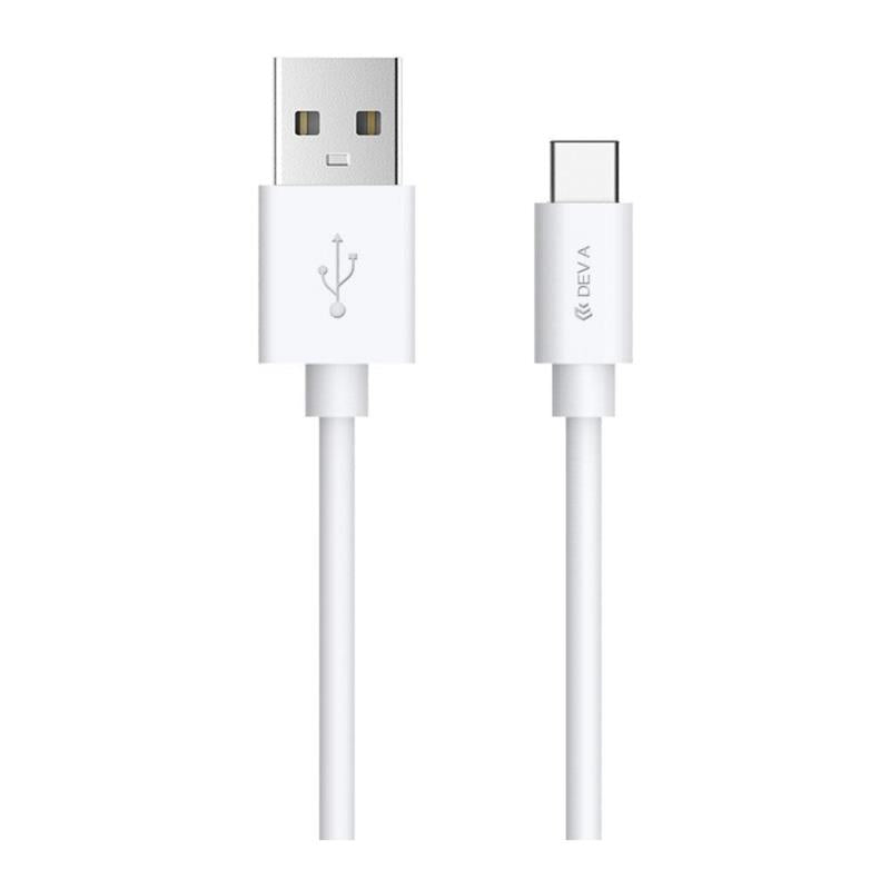 Καλώδιο Σύνδεσης USB 2.0 Devia EC066 USB A σε USB C 10.5W 2m Smart Λευκό