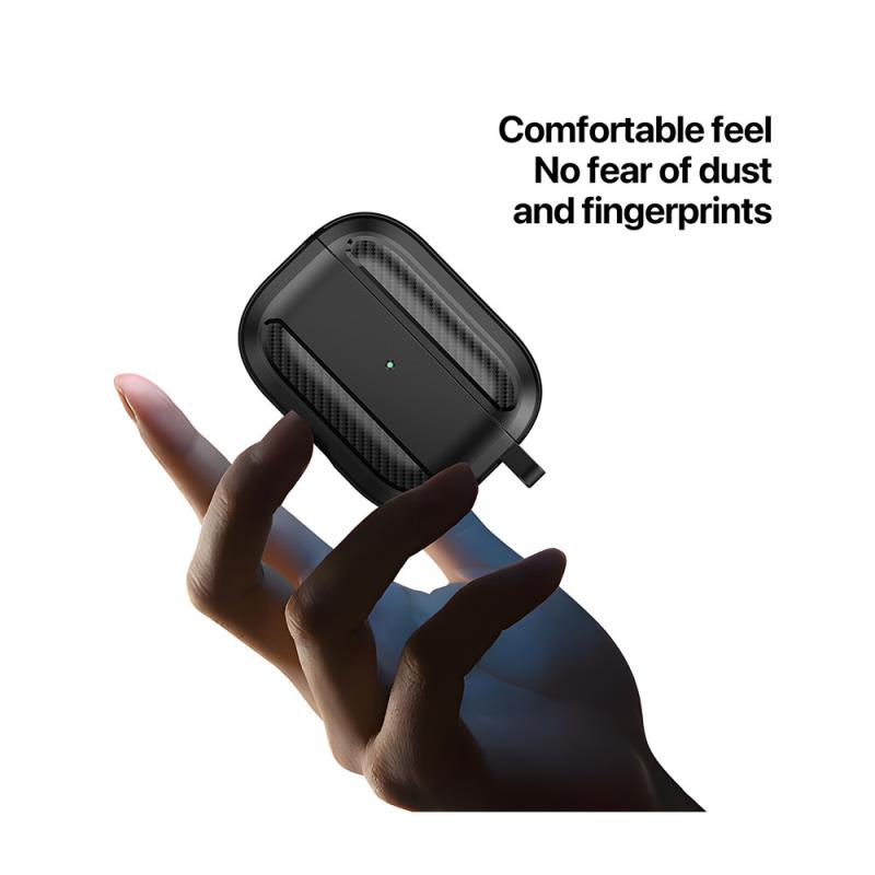 Θήκη TPU Dux Ducis PECB Apple AirPods Pro 2 με Γάντζο Γκρι