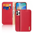 Θήκη Δερμάτινη Dux Ducis Hivo RFID Wallet Apple iPhone 15 Pro Max Κόκκινο
