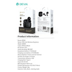 True Wireless Ακουστικά Bluetooth Devia EM404 Lite1 Λευκό