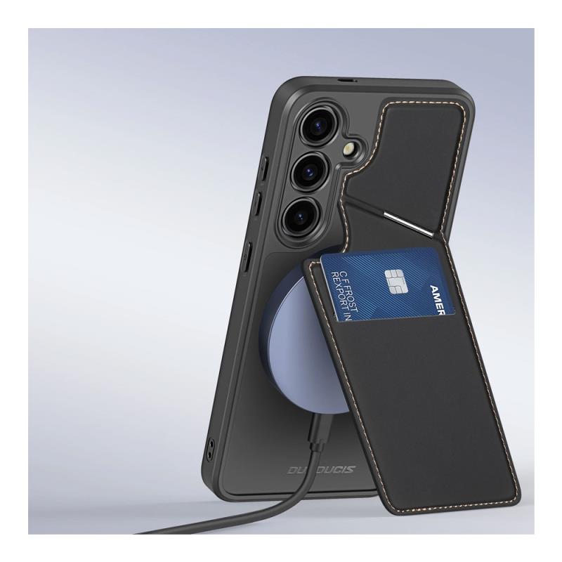 Θήκη Δερμάτινη Dux Ducis Samsung Galaxy S24 5G 3 σε 1 Magnetic με Stand Rafi II Μαύρο