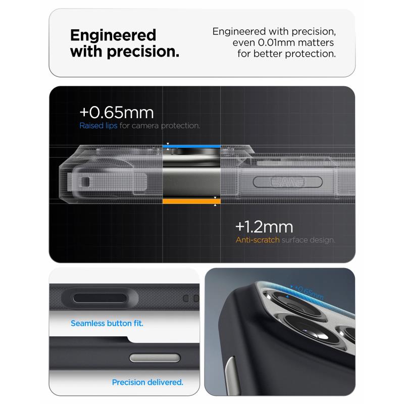 Θήκη TPU/ Σιλικόνης Spigen Apple iPhone 18 Pro Max/ 17 Pro Max MagSafe Caseology Nano Pop Μαύρο