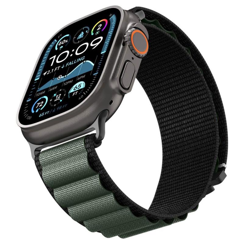 Λουράκι Spigen Apple Watch (44/ 45/ 46/ 49mm) WBF1 Μαύρο-Πράσινο