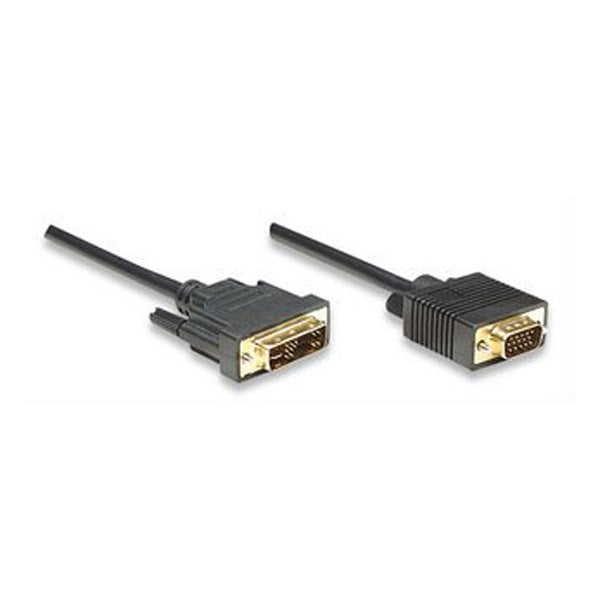 Καλώδιο DVI-A - VGA M/M 1.8m Manhattan