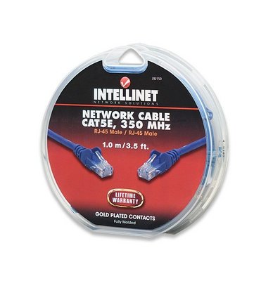 Καλώδιο UTP Cat5e 350MHz 1m μπλε Intellinet