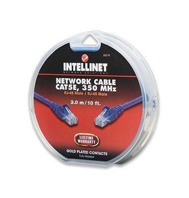 Καλώδιο UTP Cat5e 350MHz 3m μπλε Intellinet