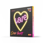 Neon LED Neolia NNE02 LOVE HEART (USB & On/Off) Μωβ - Λευκό