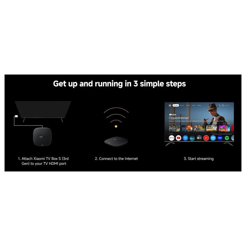 Xiaomi Mi TV Box S (3rd Gen) 4K Ultra HD Android 32GB 2GB RAM
