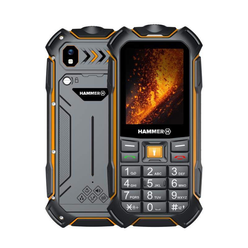 Κινητό Τηλέφωνο Hammer Boost 2 LTE (Dual SIM) Μαύρο
