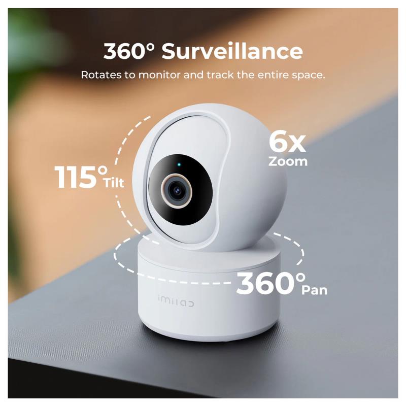 Home Security Camera C22 Imilab 360° 3K Μαύρο