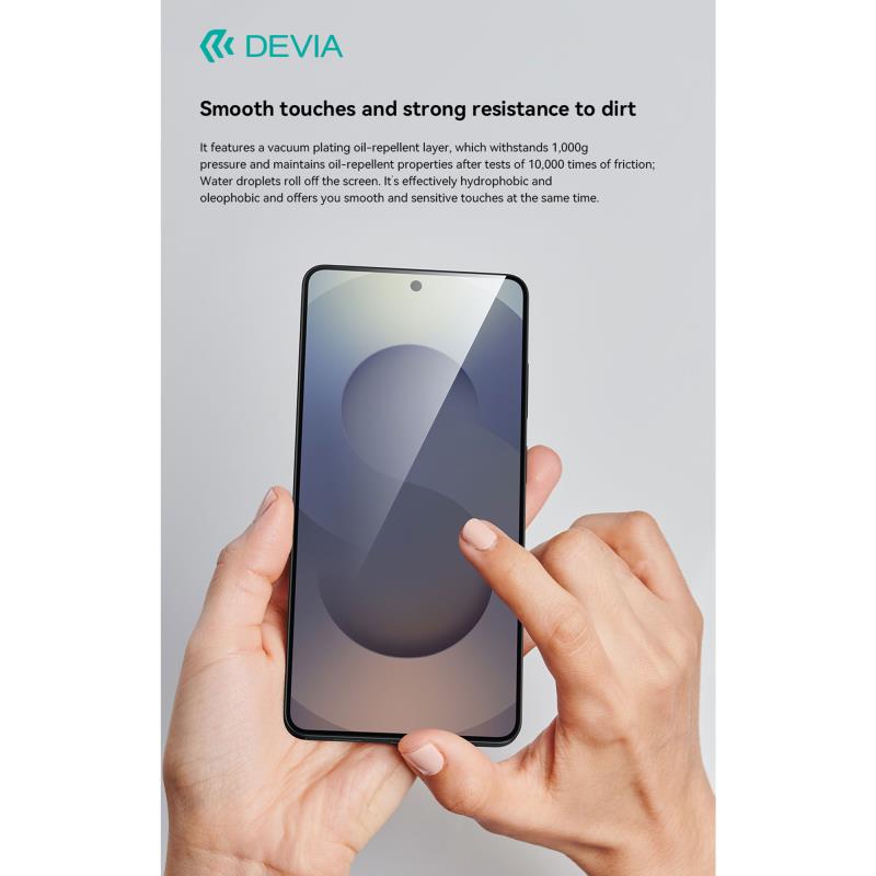 Tempered Glass Full Face HD Devia Samsung Galaxy S26 Ultra 5G με Βοηθητικό Εργαλείο Van Μαύρο (1 τεμ.)