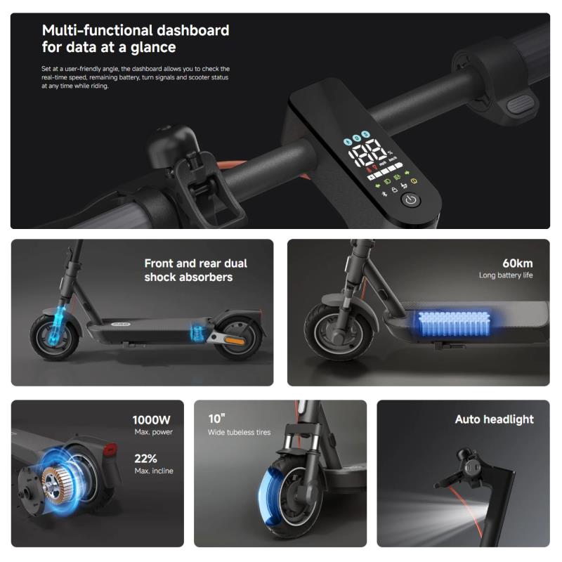 Electric Scooter Xiaomi 5 Pro GL BHR9611GL Black