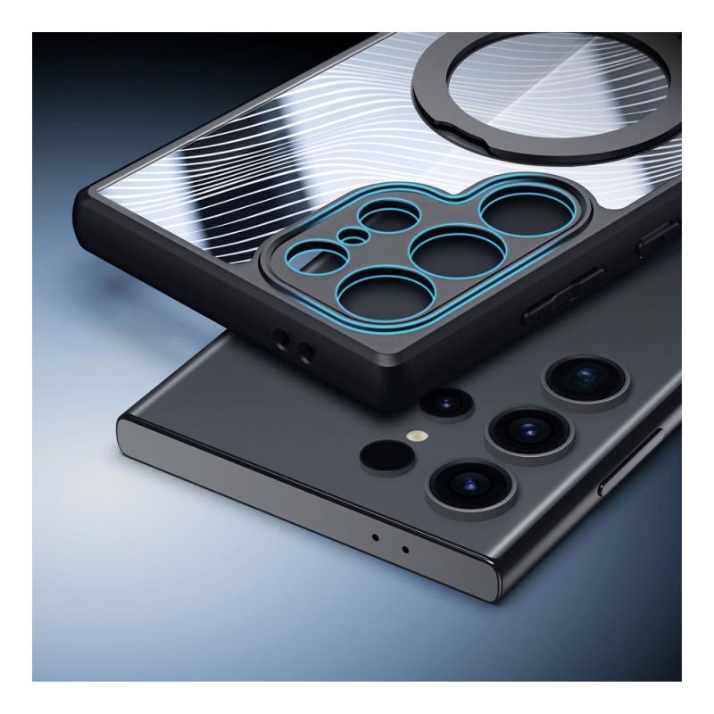 Θήκη TPU & PC Dux Ducis Samsung Galaxy S24 Ultra 5G Magnetic με Stand Aimo Μαύρο