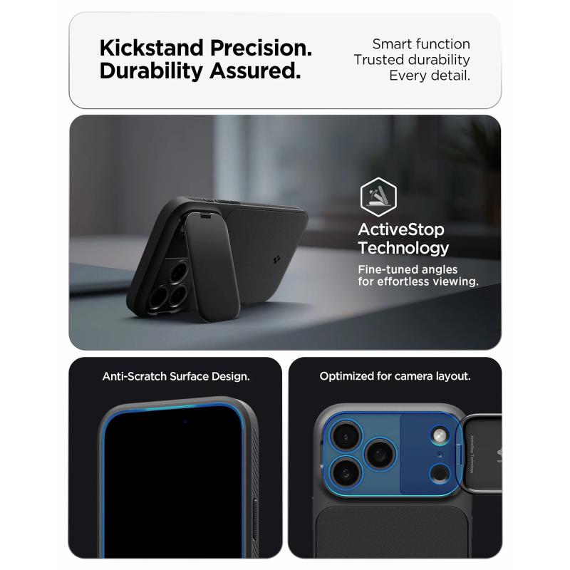 Θήκη TPU Spigen Apple iPhone 18 Pro Max/ 17 Pro Max Optik Armor Μαύρο