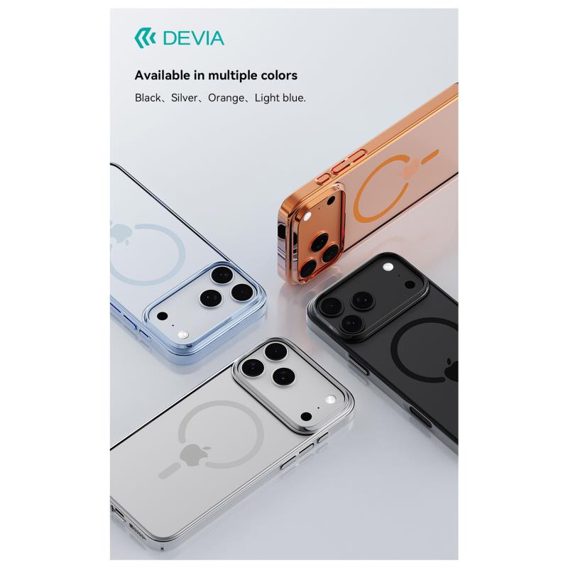 Θήκη PC Devia Apple iPhone 17 Pro Magnetic Glimmer Πορτοκαλί