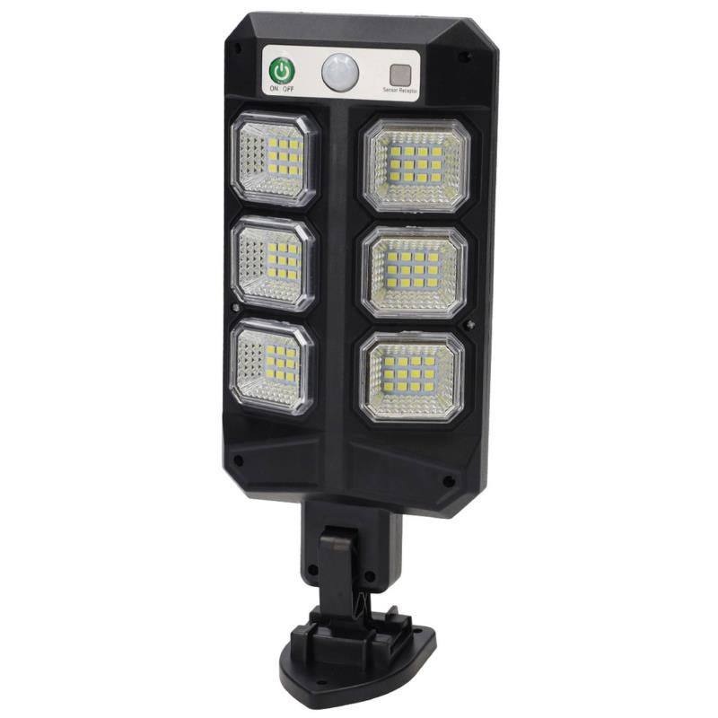 Ηλιακό Φωτιστικό Εξ. Χώρου LED Homepluss Satria 5W 300lm 6500K με Αισθητήρα Κίνησης & Νυκτός Μαύρο