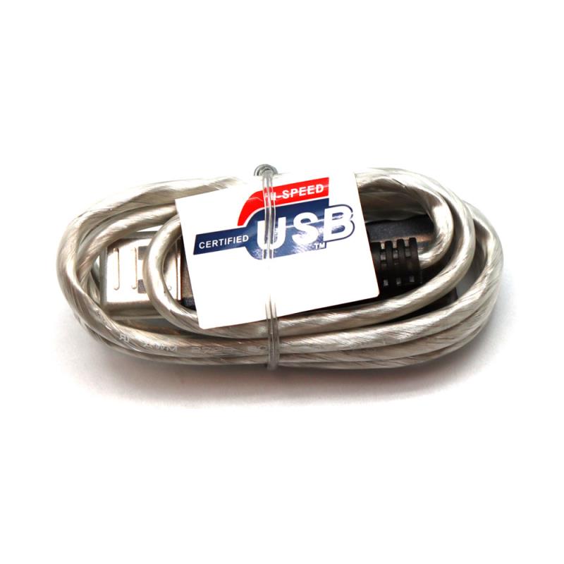 Καλώδιο Προέκτασης Male USB/ Female USB 10W 1m Ασημί (Ασυσκεύαστο)