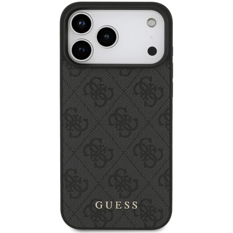 Θήκη TPU PC & Eco-Leather Guess Apple iPhone 18 Pro Max/ 17 Pro Max Hardcase Classic 4G Μαύρο