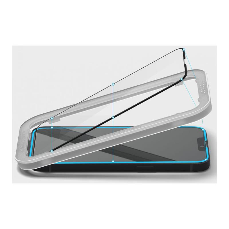Tempered Glass Full Face Spigen Glas.tR Align Master Apple iPhone 13/ 13 Pro/ 14/ 16e Μαύρο (2 τεμ.)