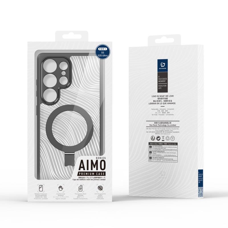 Θήκη TPU & PC Dux Ducis Samsung Galaxy S25 Ultra 5G Magnetic με Stand Aimo Μαύρο