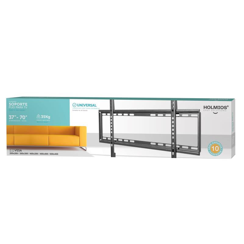 Επιτοίχια Βάση TV Holmios Σταθερή (37" έως 70") Μαύρο