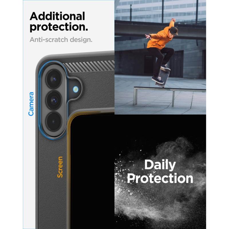 Θήκη Soft TPU Spigen Samsung Galaxy A57 5G Rugged Armor Μαύρο
