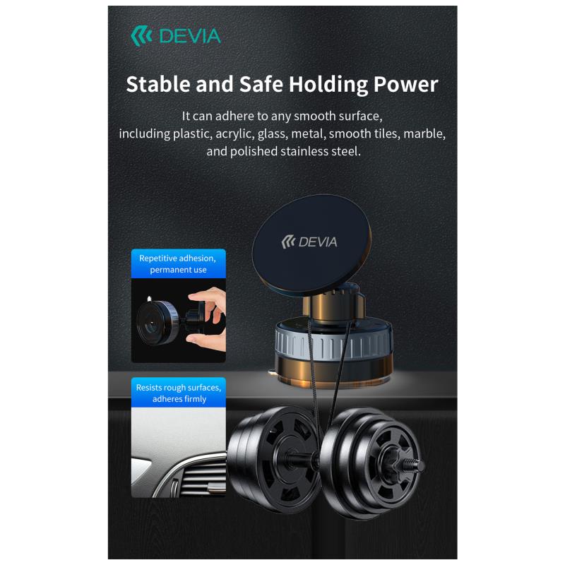 Universal Βάση Στήριξης Ταμπλό Αυτοκινήτου Devia ES087 Magnetic Adjustable Stand Ultra1 Μαύρο