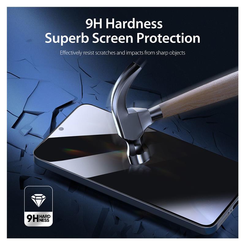 Tempered Glass Full Face Privacy Dux Ducis Apple iPhone 16 Plus Μαύρο (1 τεμ.)