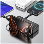 Φορτιστής Ανάγκης Dudao K11Pro 10W 20000mAh με 4 Ενσωματωμένα Καλώδια Μαύρο