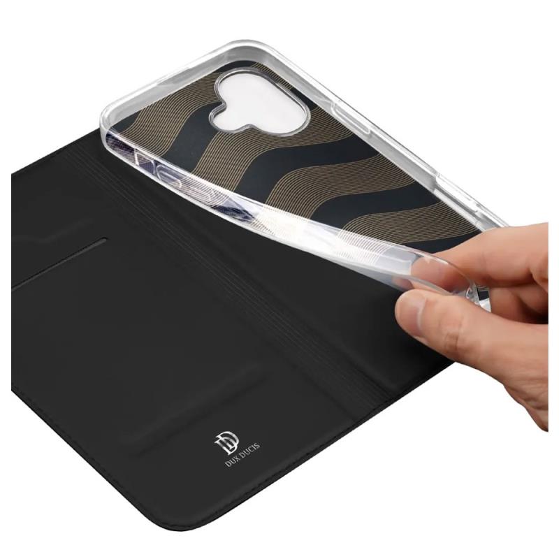 Θήκη Flip Dux Ducis Apple iPhone 16 Plus Skin Pro Μαύρο