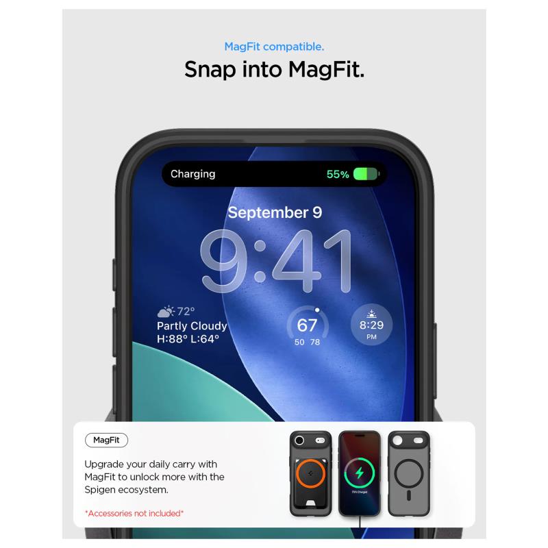 Θήκη TPU & PC Spigen Ultra Hybrid Mag Magsafe Apple iPhone Air Frost Μαύρο