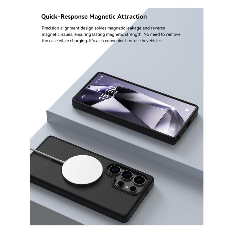 Θήκη TPU & PC Devia Samsung Galaxy S25 5G Magnetic Shock Proof Pino Μαύρο