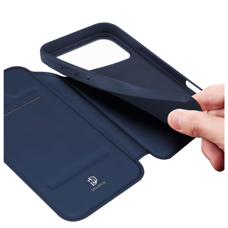Θήκη Flip Dux Ducis Apple iPhone 17 Pro Skin Pro Μπλε
