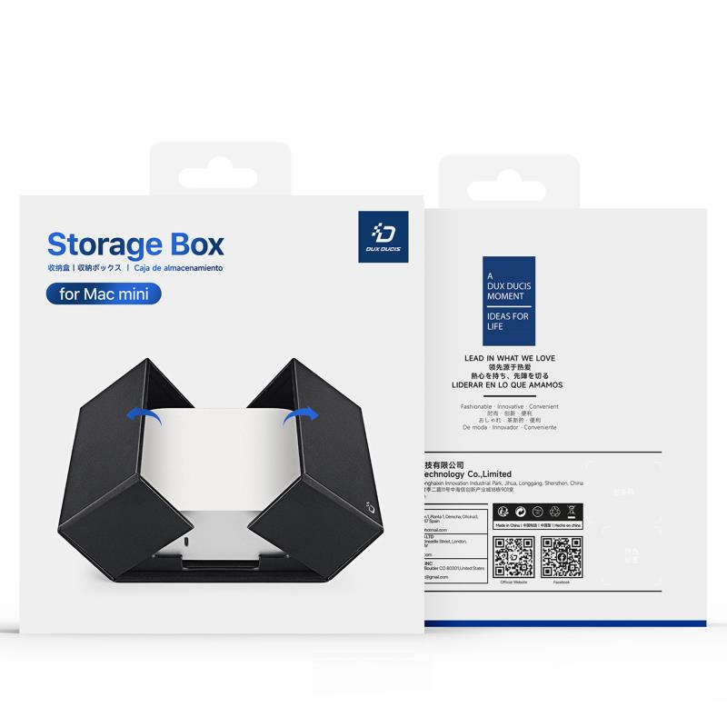 Κουτί Αποθήκευσης PU Leather Dux Ducis Apple Mac mini Μαύρο