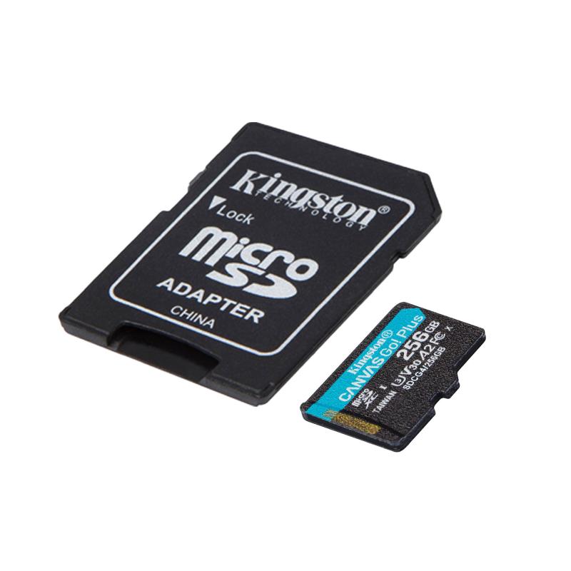 Κάρτα μνήμης Micro SDXC C10 UHS-I U3 Kingston Canvas Select Plus 200MB/s 256GB + 1 ADP
