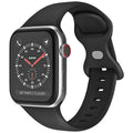 Λουράκι Σιλικόνης για Apple Watch 42/ 44/ 45/ 46/ 49mm Μαύρο (Ασυσκεύαστο)