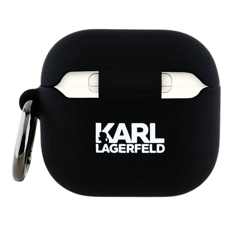 Θήκη Σιλικόνης Karl Lagerfeld Apple AirPods 4 (2024) Choupette Head 3D Μαύρο