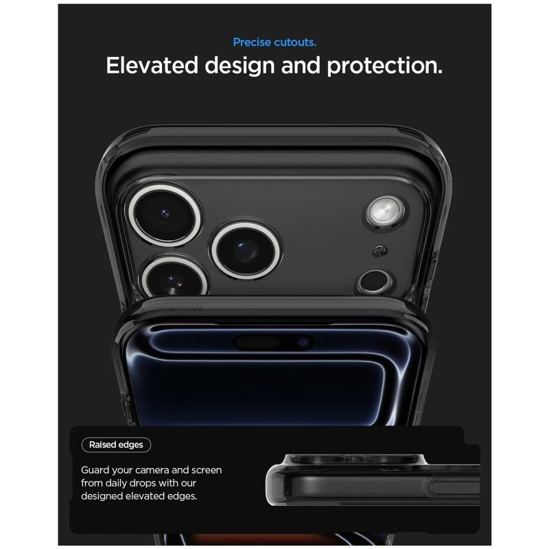 Θήκη TPU & PC Spigen Apple iPhone 18 Pro/ 17 Pro MagSafe Ultra Hybrid Zero One Μαύρο