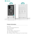 Θήκη TPU & PC Devia Apple iPhone 17 Magnetic Shock Proof Pino Μαύρο