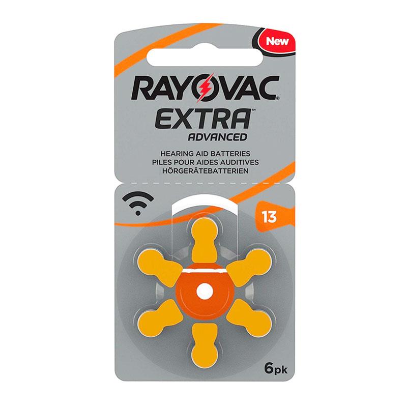 Μπαταρία Ακουστικών Βαρηκοΐας Rayovac Extra Advanced 13 (6 τεμ.)