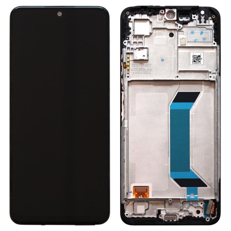 Οθόνη με Touch Screen & Μεσαίο Πλαίσιο Xiaomi Poco X5 5G/ Redmi Note 12 5G Μαύρο (Original)