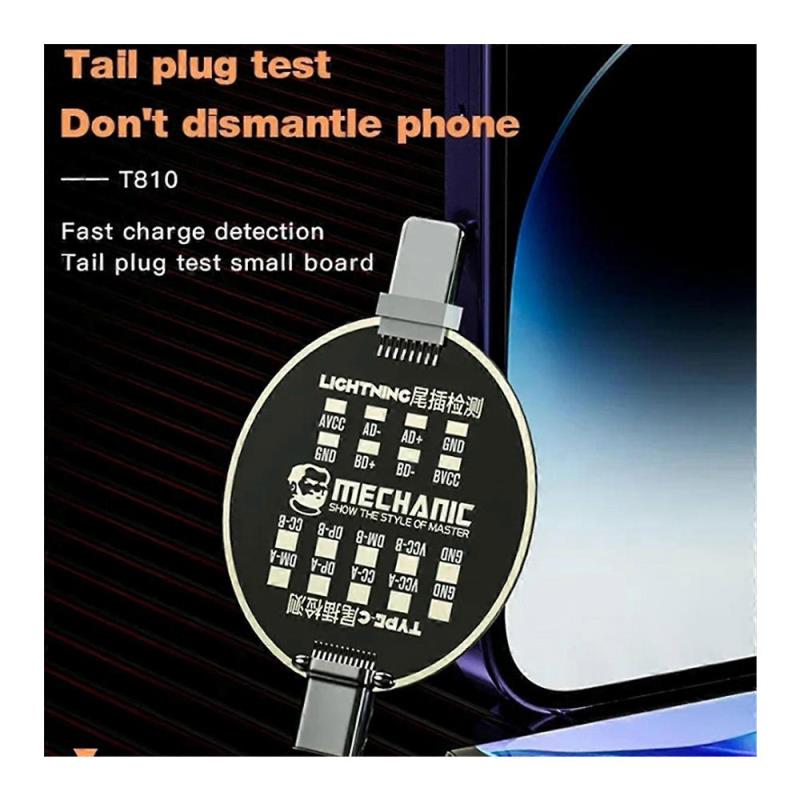 Πλακετάκι Δοκιμής & Μέτρησης Φόρτισης Mechanic T810 USB C & Lightning
