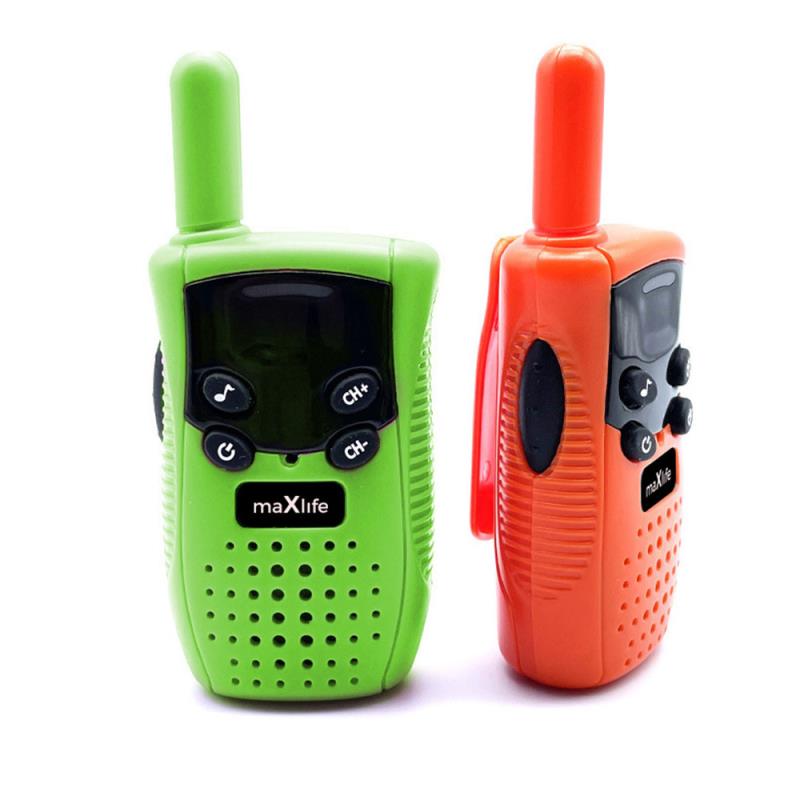 Walkie Talkie Maxlife MXWT-100 Πορτοκαλί-Πράσινο (2 τεμ.)