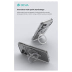 Θήκη TPU & PC Devia Apple iPhone Air Magnetic Shock Proof Clean με Stand Διάφανο