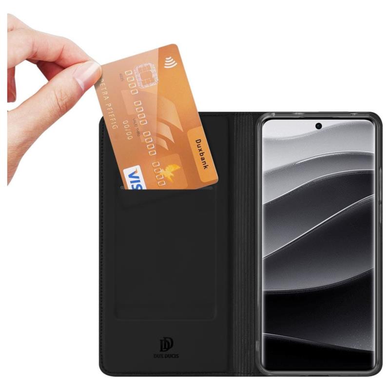 Θήκη Flip Dux Ducis Xiaomi Redmi Note 14 Pro Plus 5G Skin Pro Μαύρο