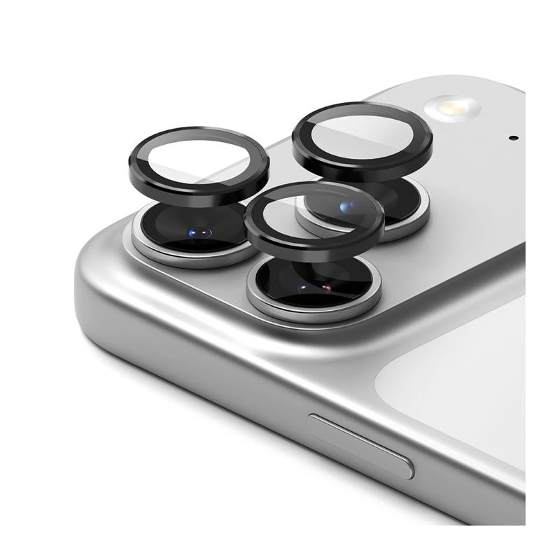 Tempered Glass Ringke Lens Frame για Τζαμάκι Κάμερας Apple iPhone 16 Pro/ 16 Pro Max/ 17 Pro/ 17 Pro Max Μαύρο (2 τεμ.)