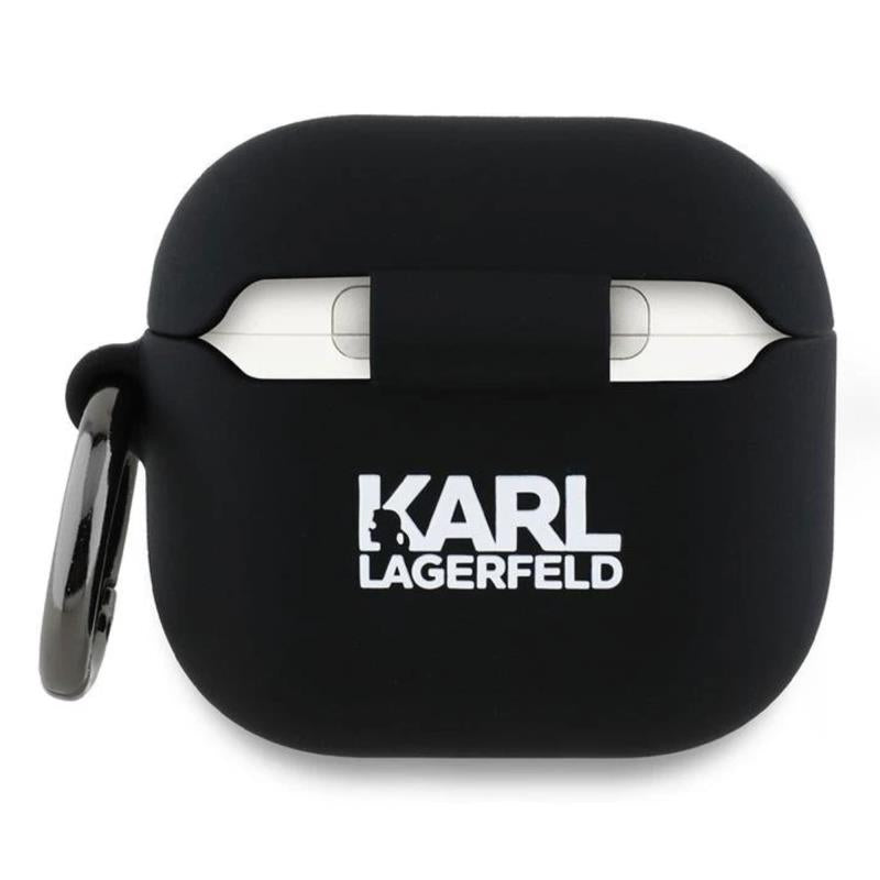 Θήκη Σιλικόνης Karl Lagerfeld Apple AirPods 4 (2024) Karl Head 3D Μαύρο