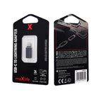 Αντάπτορας Maxlife USB C Θηλυκό σε Lightning Αρσενικό Μαύρο