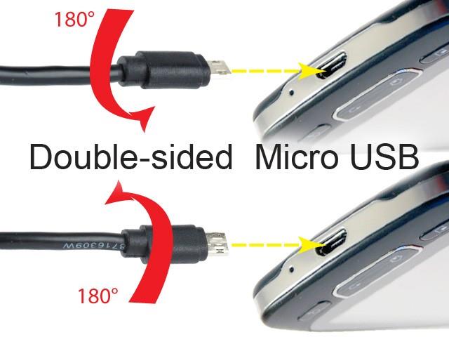 CABLEXPERT ΚΑΛΩΔΙΟ MICRO USB , DOUBLE-SIDED MICRO USB , 1.8m