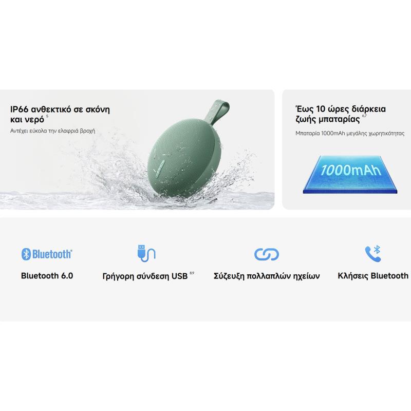 Φορητό Ηχείο Bluetooth Αδιάβροχο Xiaomi Essential 5W Μαύρο